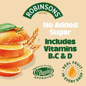 Robinsons Fruit & Barley Orange Squash No Added Sugar 1L - gallery image 2