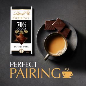 Lindt Excellence Dark 70% Cocoa Chocolate Bar 100g - gallery image 4