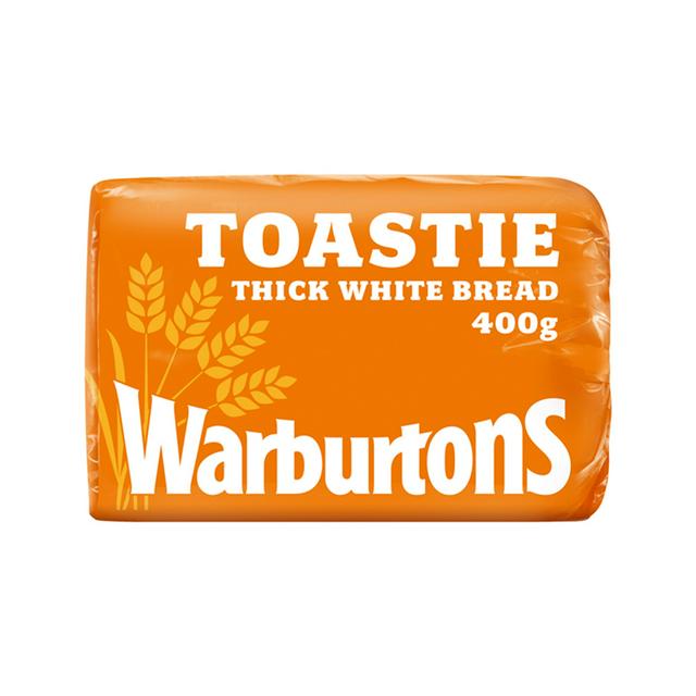 Warburtons Toastie Thick Sliced White Bread 400g
