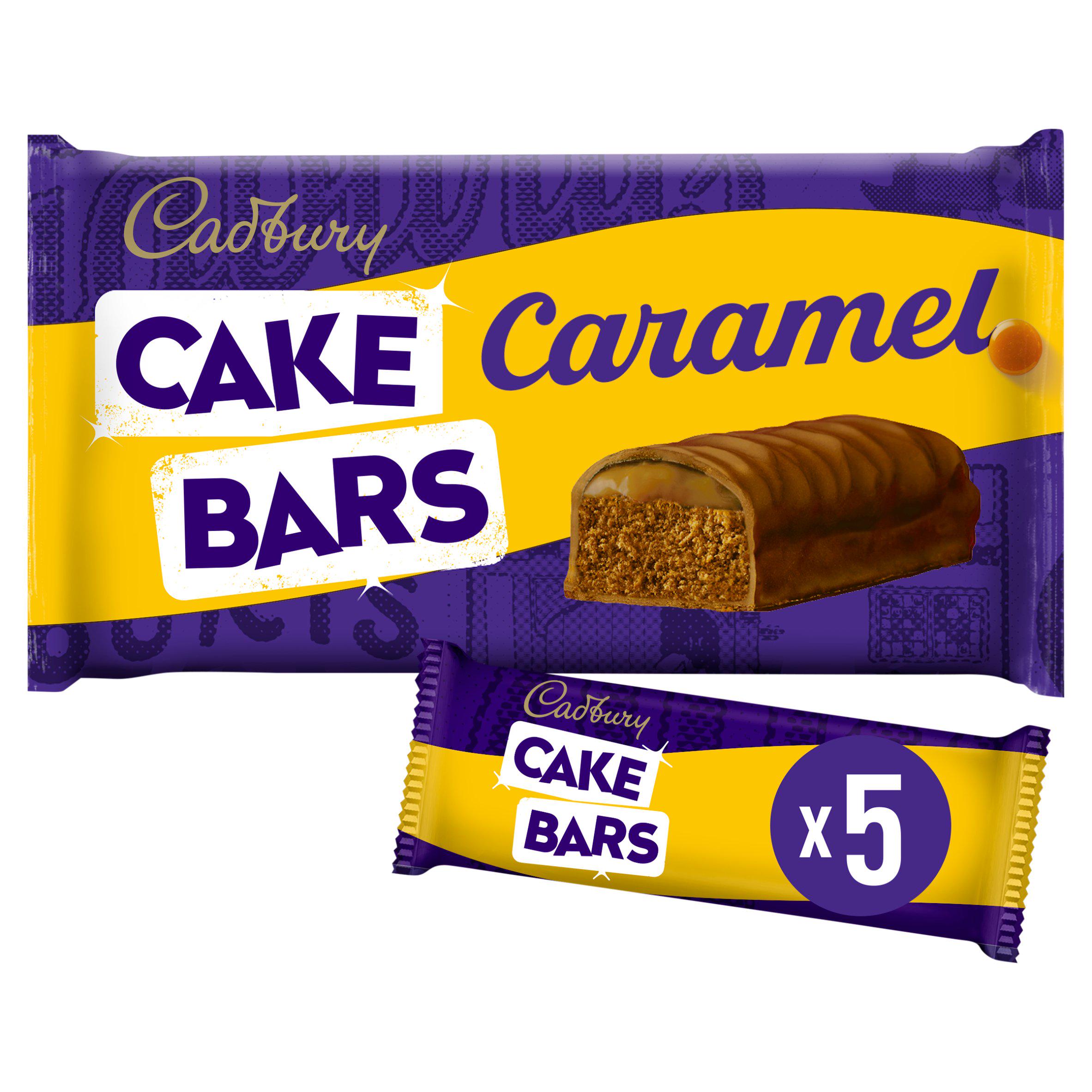 Cadbury 5 x Milk Chocolate Caramel Cake Bars