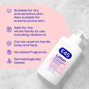 E45 Moisturiser Body Lotion for Very Dry Skin 500ml - gallery image 2