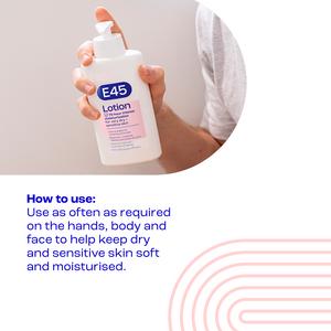 E45 Moisturiser Body Lotion for Very Dry Skin 500ml - gallery image 5