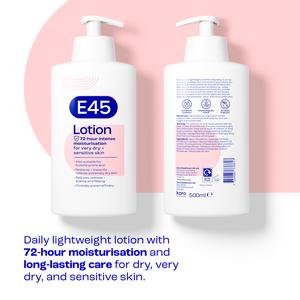 E45 Moisturiser Body Lotion for Very Dry Skin 500ml - gallery image 6