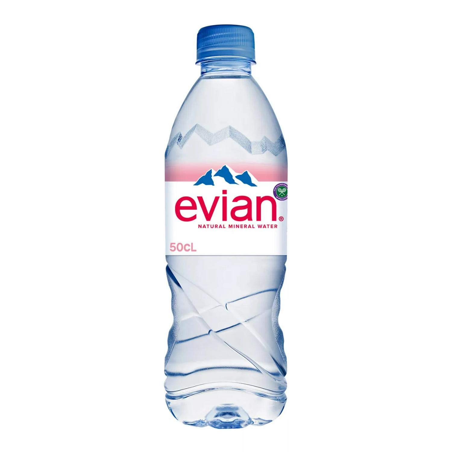 Evian Natural Bottled Mineral Still Water 500ml