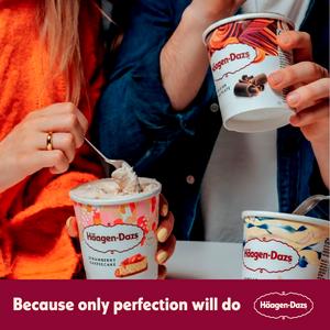 Haagen-Dazs Strawberry Cheesecake Ice Cream Frozen Dessert Tub 460ml - gallery image 5