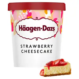 Haagen-Dazs Strawberry Cheesecake Ice Cream Frozen Dessert Tub 460ml