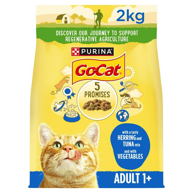 Go-Cat Adult Dry Cat Food Tuna Herring And Veg 2kg