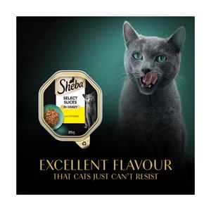 Sheba Select Slices 85g Adult Wet Cat Food with Chicken in Gravy Tray - gallery image 6