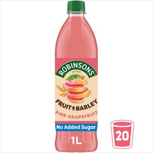 Robinsons Fruit & Barley Pink Grapefruit Squash 1L - gallery image 3