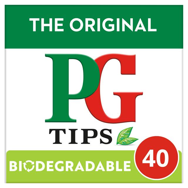 PG tips Original Biodegradable Black Tea Bags x40