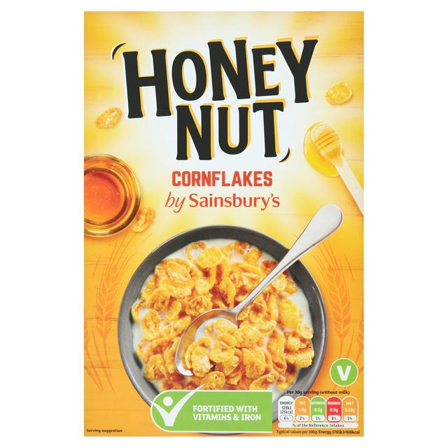Sainsbury S Honey Nut Cornflakes 500g Sainsbury S