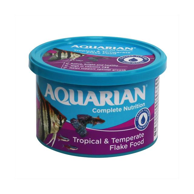 Aquarian Tropical Fish Food, Flakes 50g