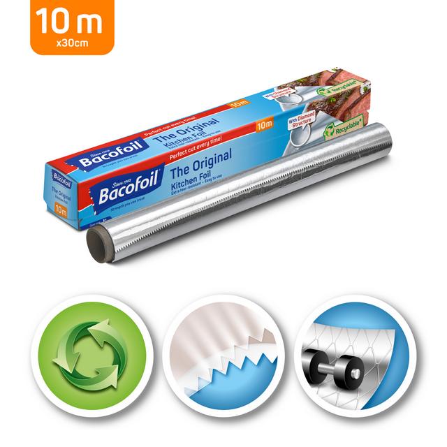 Bacofoil the Original Kitchen Foil 30cm x 10m | Sainsbury's