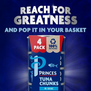 Princes 4x145g in Brine Tuna Chunks (4x102g Drained) - gallery image 3