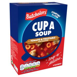 Batchelors Cup a Soup, Tomato & Vegetable with Croutons x4 104g - gallery image 2