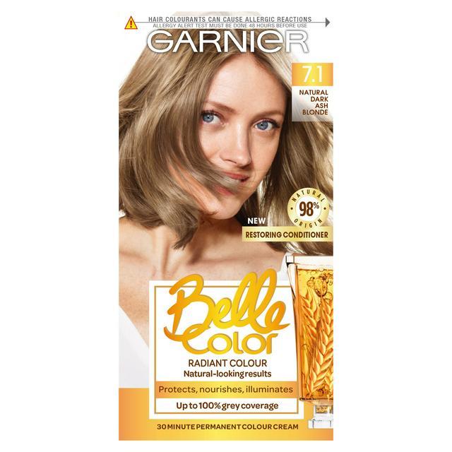 Garnier Belle Color Natural Permanent Hair Dye Dark Ash Blonde  |  Sainsbury's