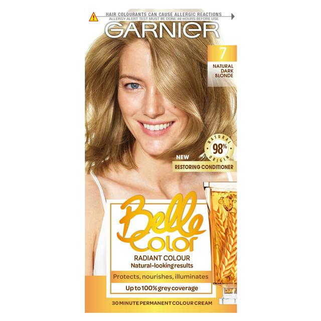 Garnier Belle Color Natural Permanent Hair Dye Dark Blonde 7 | Sainsbury's