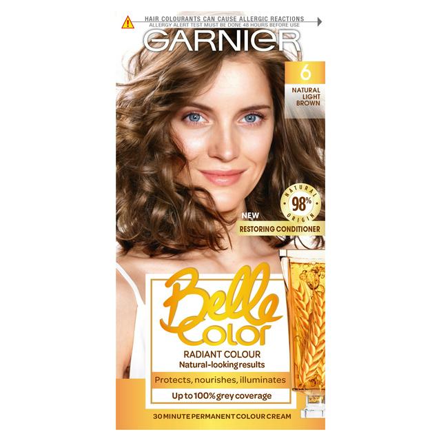 Garnier Belle Color Natural Permanent Hair Dye Light Brown 6 | Sainsbury's