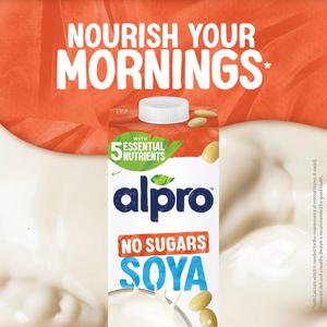 Alpro 1L Soya No Sugar Long Life Dairy Free Drink - gallery image 4