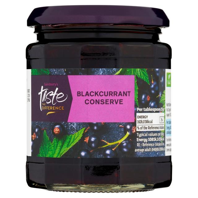 Sainsbury's Blackcurrant Conserve, Taste the Difference 340g - gallery image 1