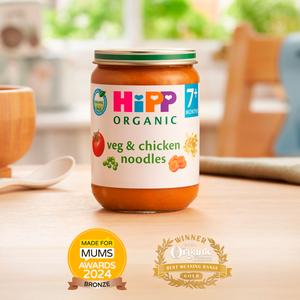 HiPP Organic Veg & Chicken Noodles Baby Food Jar 7+ Months 190g - gallery image 2