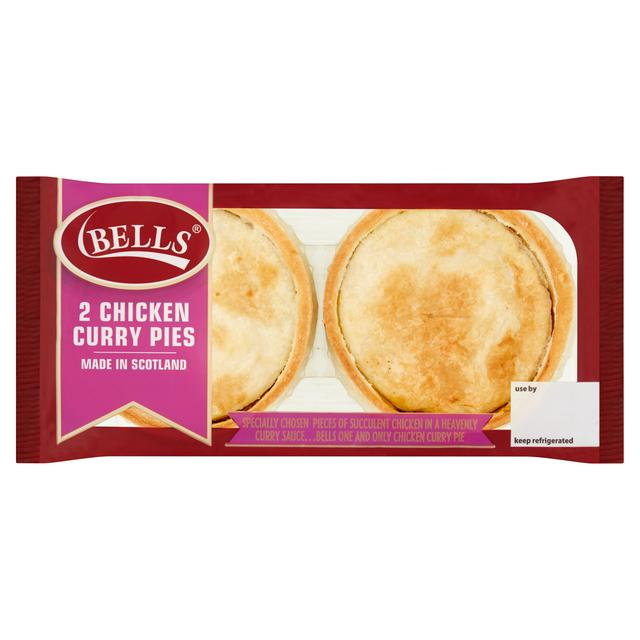 Bells Chicken Curry Pies X2 Sainsbury S