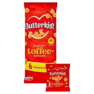 Butterkist Popcorn Toffee 6x20g - gallery image 2