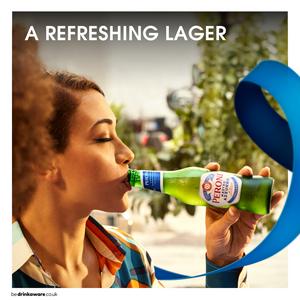 Peroni Nastro Azzurro Beer Lager Bottles 4x330ml - gallery image 2