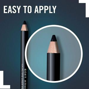 Rimmel Soft Kohl Pencil Jet Black - gallery image 3