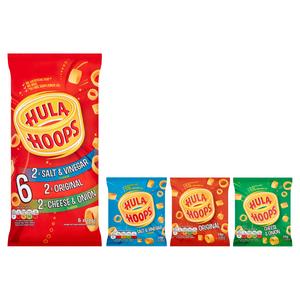 Hula Hoops Variety Pack Potato Ring Crisps 6x24g - gallery image 2