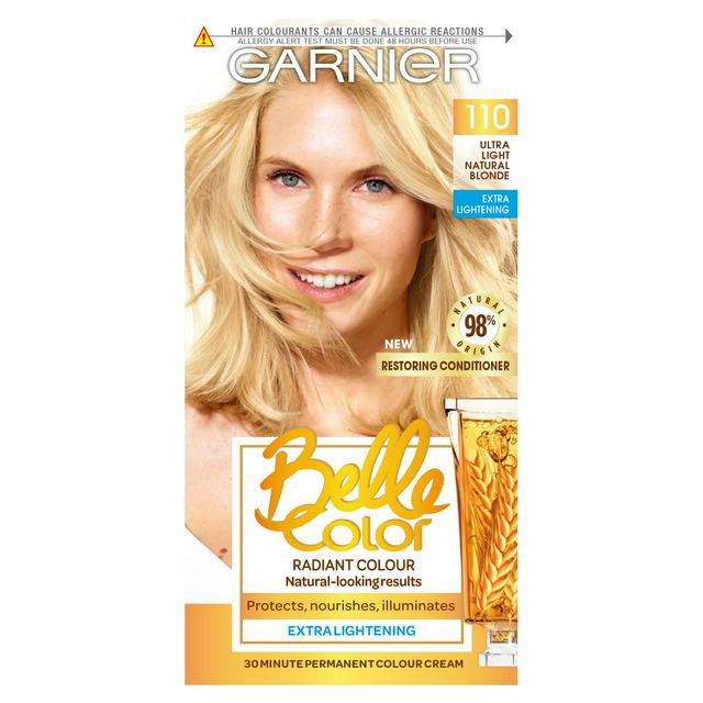 Garnier Belle Color Ultra Light Natural Permanent Hair Dye Blonde 110 |  Sainsbury's