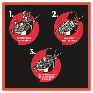 Amoy Straight to Wok Medium Noodles 2x150g - gallery image 2
