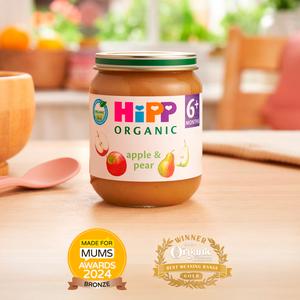 HiPP Organic Apple & Pear Baby Food Jar 6+ Months 125g - gallery image 2