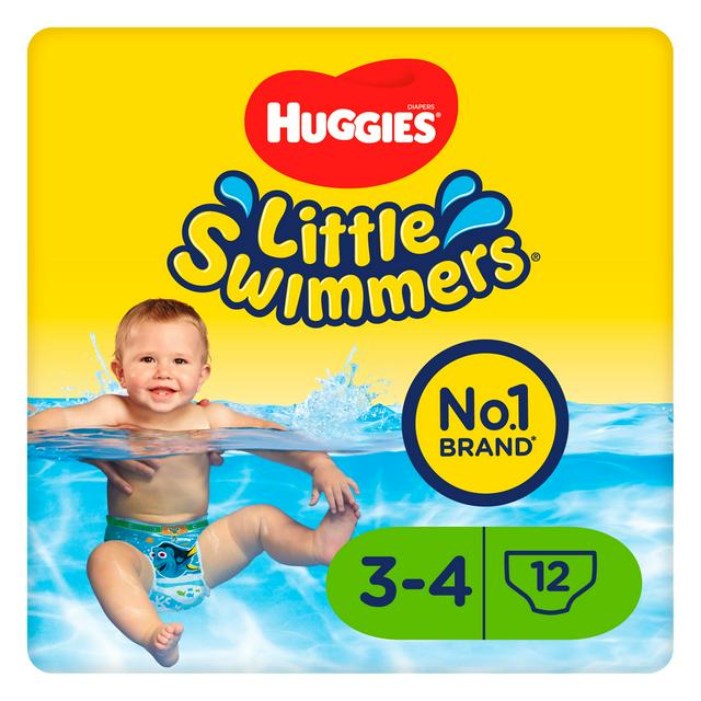Huggies Little Swimmers Swim Nappies, Size 3 & 4, 12 Pants | Sainsbury's