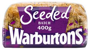 Warburtons Seeded Thick Sliced White Bread 400g - gallery image 2