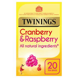 SAINSBURYS > General > Twinings Cranberry & Raspberry Tea, 20 Tea Bags