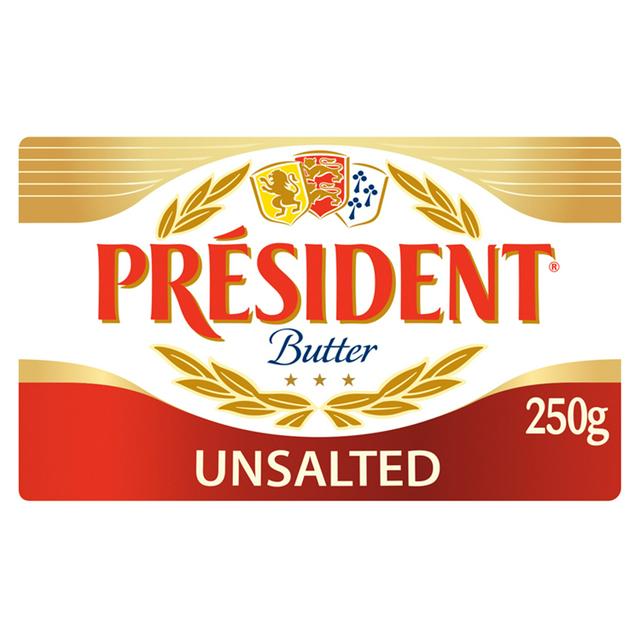 President Butter Unsalted 250g Sainsbury S