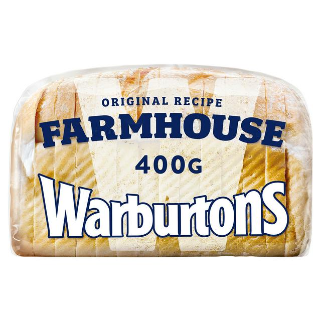 Warburtons Soft Farmhouse Medium Sliced Bread 400g Sainsbury S