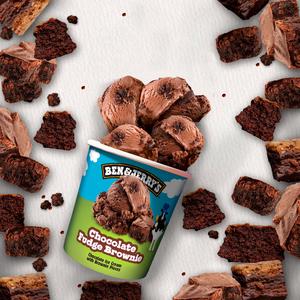 Ben & Jerry's Chocolate Fudge Brownie Ice Cream Tub 465ml - gallery image 3