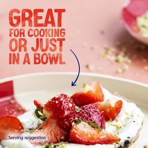 Alpro Strawberry Banana Peach Pear Soya Plant Based Yoghurt Alternative 4x125g - gallery image 3