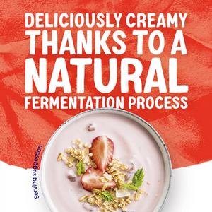 Alpro Strawberry Banana Peach Pear Soya Plant Based Yoghurt Alternative 4x125g - gallery image 4