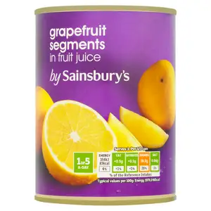 Sainsbury's Grapefruit Segments In Juice, Unsweetened 539g