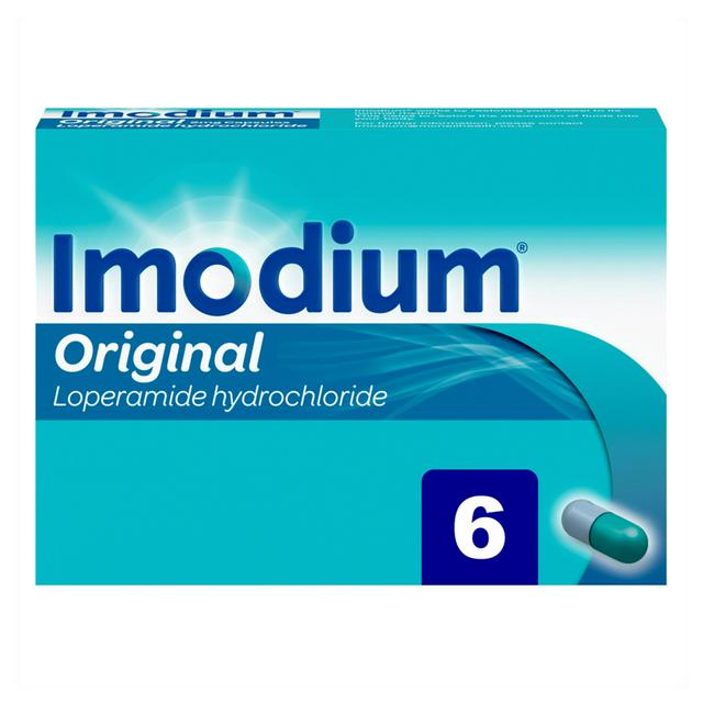 Imodium Original Anti-Diarrhoeal Capsules x6