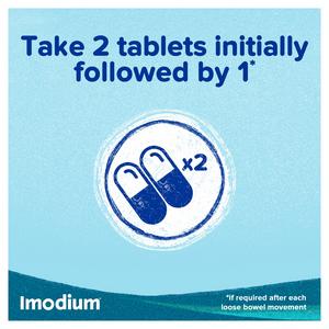 Imodium Original Relief from Diarrhoea In 1 Dose Tablets x6 - gallery image 5