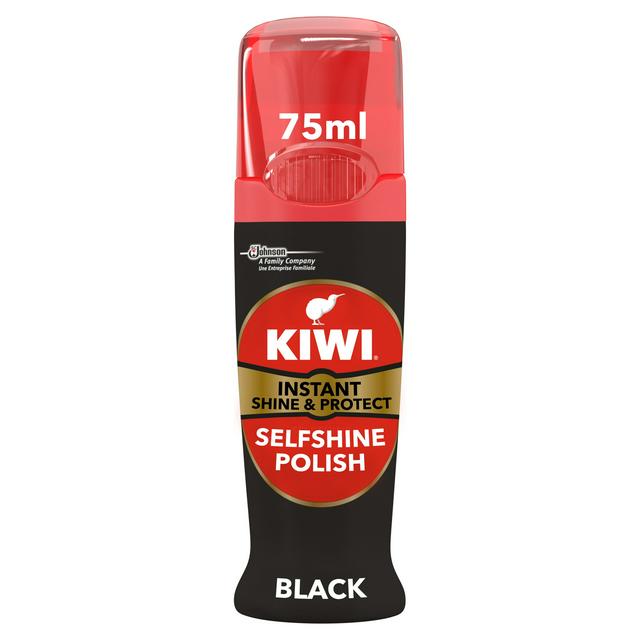 Kiwi Instant Shoe Wax Shine, Black 75ml 