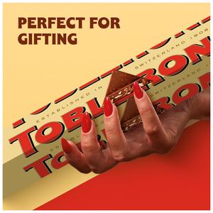 Toblerone Milk Chocolate with Honey & Almond Nougat Gifting Bar 340g - gallery image 4