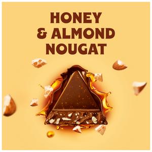 Toblerone Milk Chocolate with Honey & Almond Nougat Gifting Bar 340g - gallery image 6