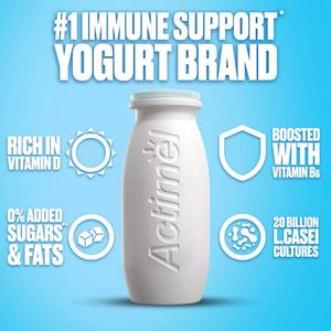 Actimel Original 0% Added Sugar Fat Free Yogurt Drink 8x100g - gallery image 3