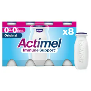 Actimel Original 0% Added Sugar Fat Free Yogurt Drink 8x100g