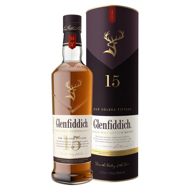 Glenfiddich 15 Year Old Single Malt Scotch Whisky 70cl Sainsbury S